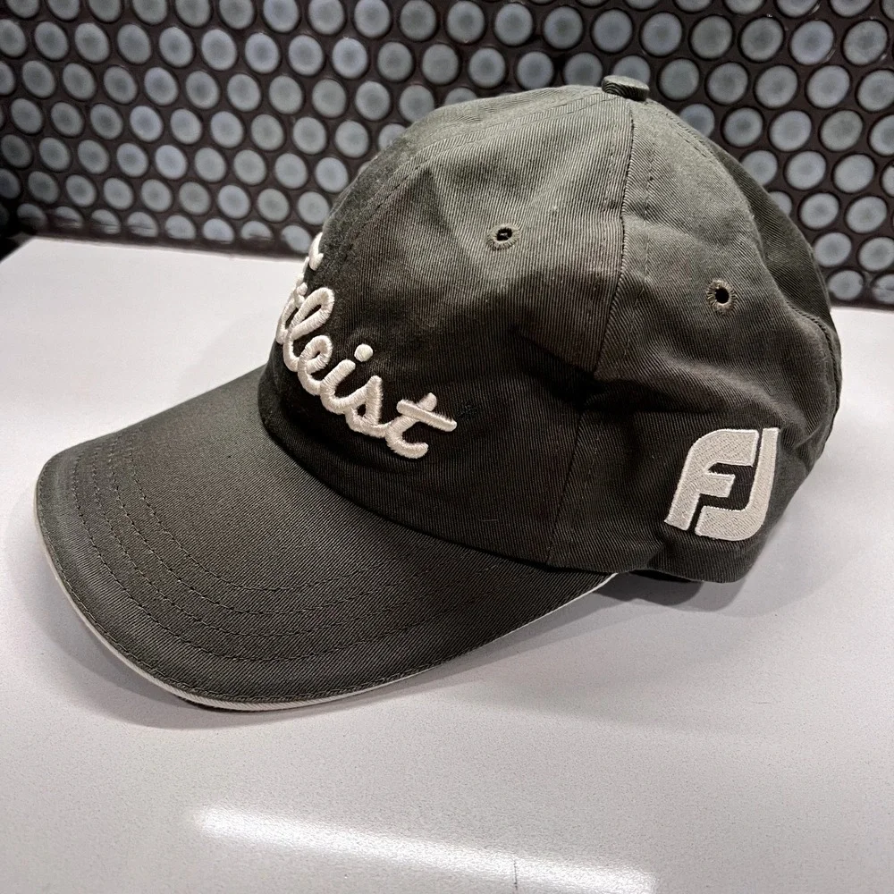 Titleist Hat Cap Strap Back Footjoy Golf‎ Adjustable Mens Green Adult Golfer